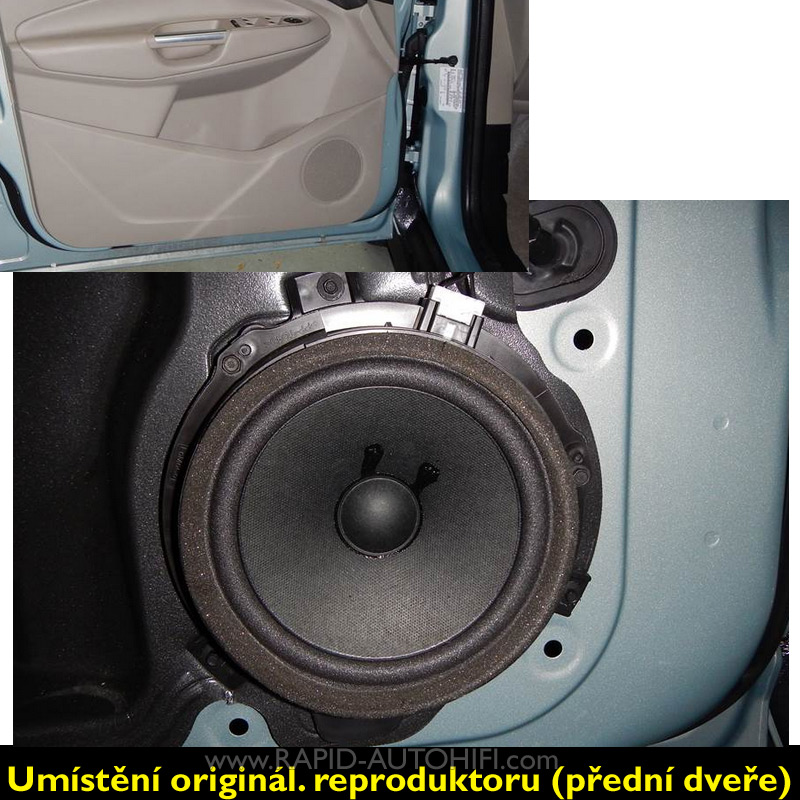 Reproduktory FORD C-MAX 2010-2019 ESX SXE62 Přední s redukcemi