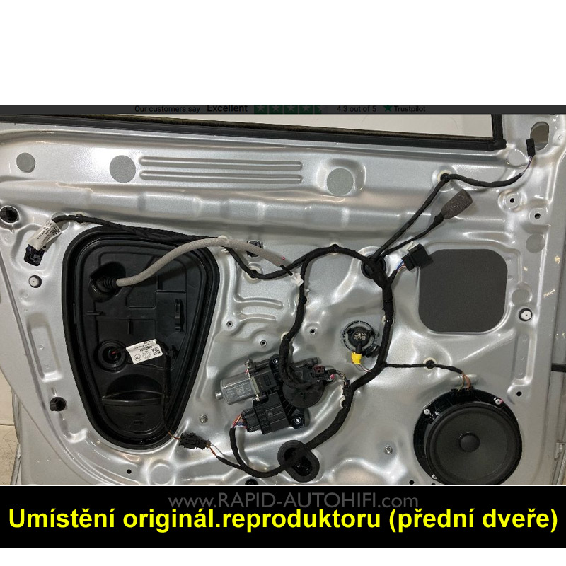 Reproduktory ŠKODA Fabia IV. ESX HZ62 s redukcemi