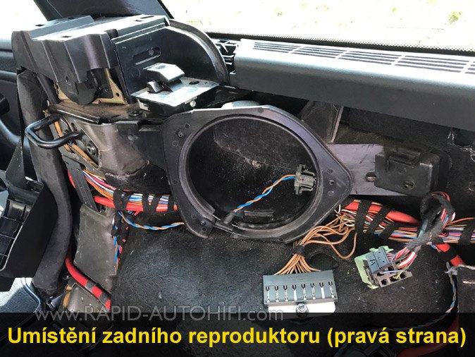 Reproduktory BMW E46 Touring ESX HZ62 Zadní s redukcemi
