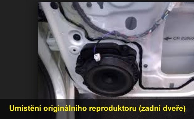 Reproduktory NISSAN Navara 2004-2014 ESX SXE62 Zadní s redukcemi
