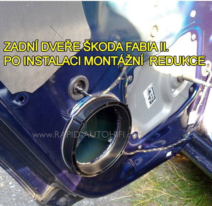 Reproduktory ŠKODA FABIA II. Renegade RX62 s redukcemi