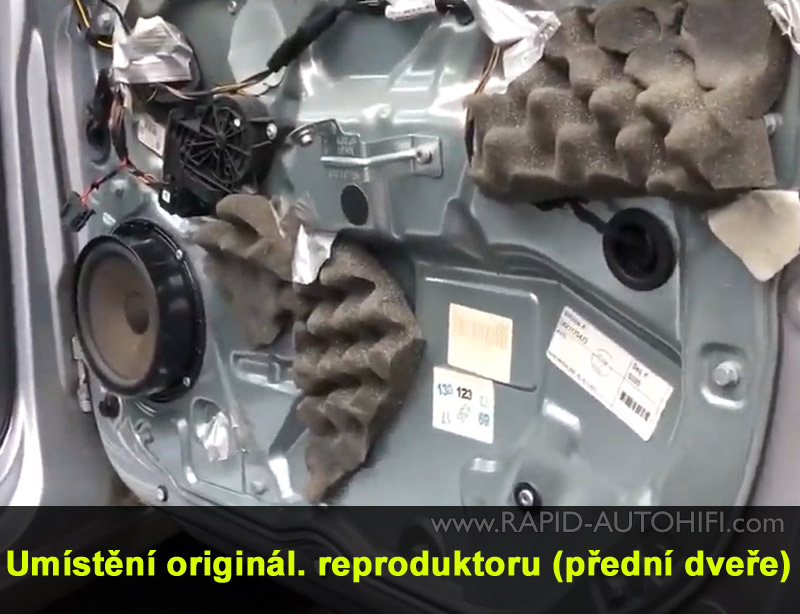 Reproduktory VW Polo 9N 9N3 ESX SXE62 Přední s redukcemi