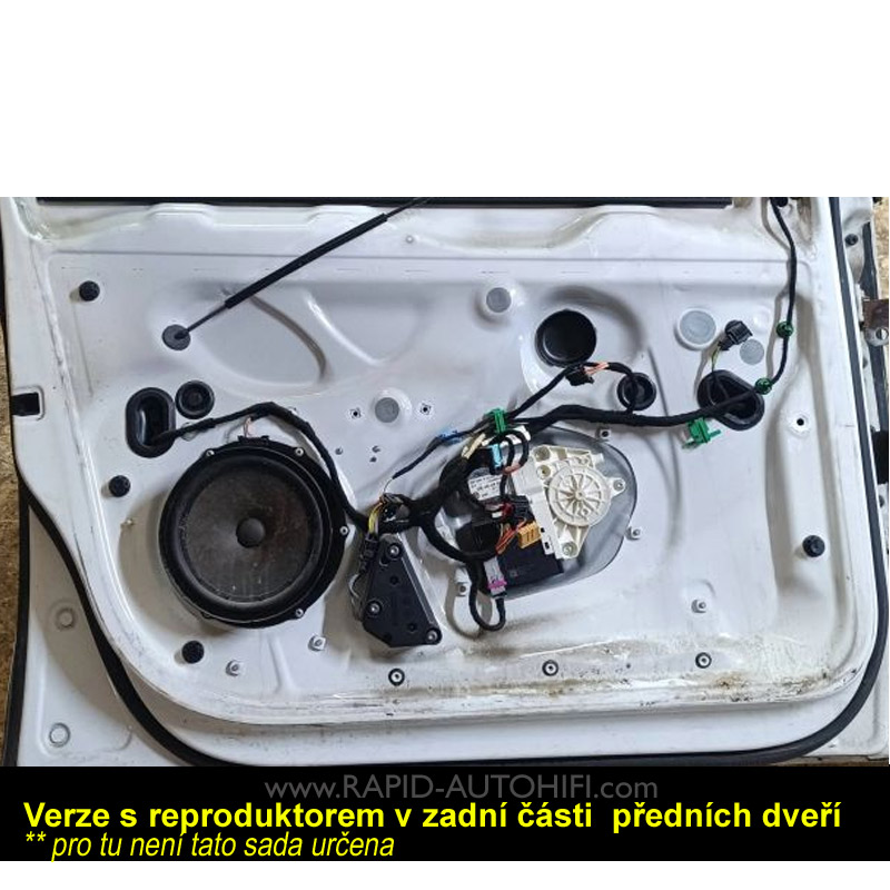Reproduktory VW Golf 6 ESX SXE62 s redukcemi