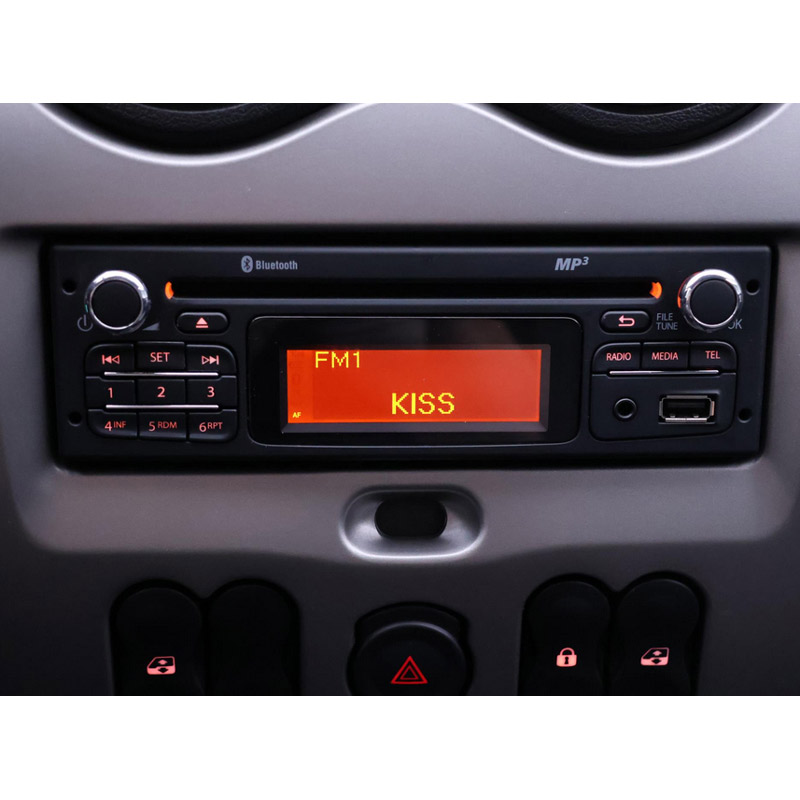 Autorádio DACIA Duster I. 2013-2017 JVC KD-X382BT Bluetooth s instalační sadou