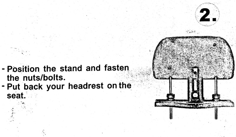 DYI Headrest Stand Držák monitoru na hlavovou opěrku