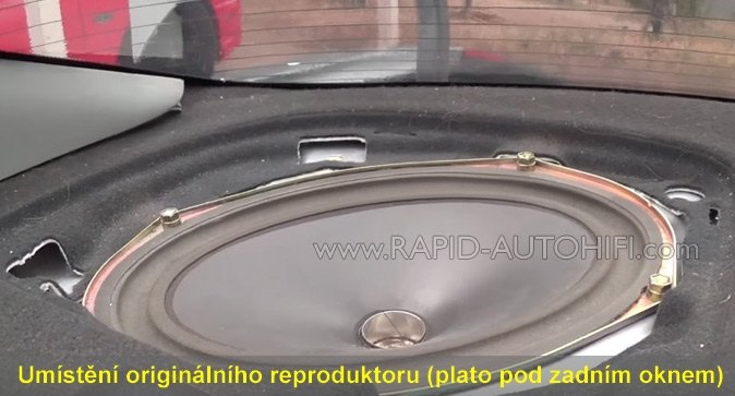 Reproduktory HONDA Accord 7G Rockford Fosgate P1692 s redukcemi