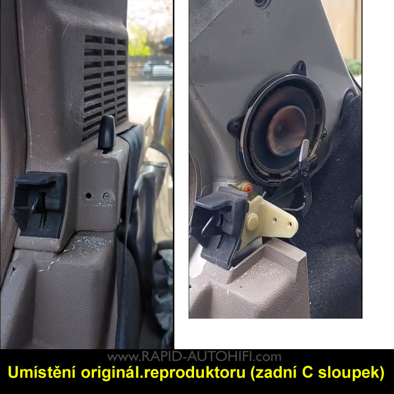 Reproduktory PEUGEOT 205 ESX HZ52 s redukcemi