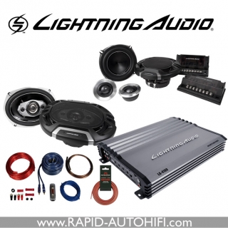 SET Zesilovač Lightning Audio LA-4100 + Reproduktory LA-152-S a LA-1694 + Kabely