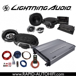 SET Zesilovač Lightning Audio LA-4100 + Reproduktory LA-1652-S a LA-1694 + Kabely