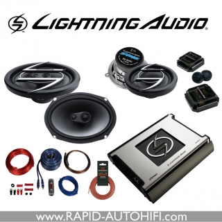 SET Zesilovač Lightning Audio S4.400.4 + Reproduktory S4.525C a S4.69.3 + Kabely
