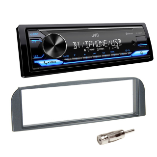 Autorádio ALFA ROMEO 147 JVC KD-X382BT Bluetooth s instalační sadou tmavý rámeček