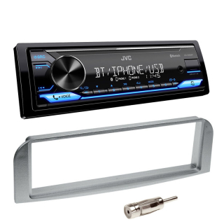 Autorádio ALFA ROMEO 147 JVC KD-X382BT Bluetooth s instalační sadou stříbrný rámeček