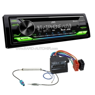Autorádio VW Transporter T5 2003-2009 Technisat JVC KD-T922BT Bluetooth s instalační sadou