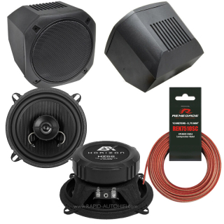 Reproduktory ESX HZ52 s Boxy 13 cm Univerzální Montážní Sada