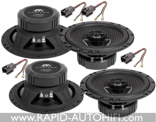 Reproduktory CITROEN C5 2001-2007 ESX HZ62 Přední+Zadní sada s redukcemi