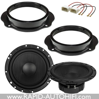 Reproduktory FORD Focus 2004-2010 ESX HZ6.2W Přední s redukcemi