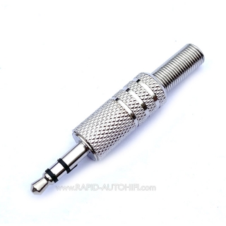 Konektor Jack 3.5 Stereo Kovový Niklovaný