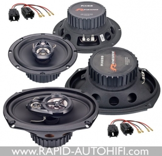 Reproduktory PEUGEOT 406 1999-2004 Renegade RX62 Přední + RX693 Zadní s redukcemi
