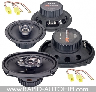 Reproduktory PEUGEOT 406 1995-1999 Renegade RX62 Přední + RX693 Zadní s redukcemi