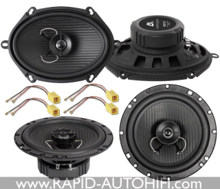 Reproduktory PEUGEOT 306 CABRIO ESX HZ62 HZ572 Přední + Zadní s redukcemi