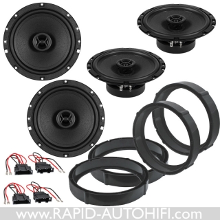 Reproduktory SEAT Toledo 2004-2012 ESX SXE62 Přední+Zadní s redukcemi