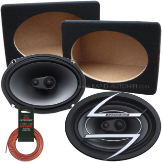 Reproduktory Lightning Audio S4.69.3 s Boxy Oválné 15 x 23 cm Univerzální Montážní Sada