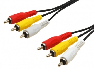 Signálový AV kabel 3x RCA délka 150cm 