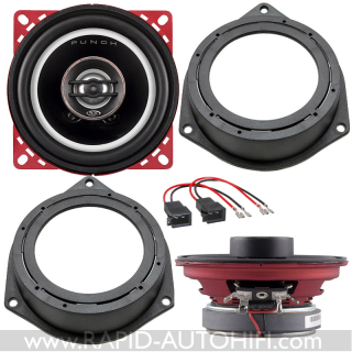 Reproduktory FIAT Panda od 2012 Rockford Fosgate P142C Zadní sada s redukcemi