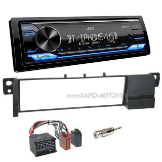 Autorádio BMW E46 1998-2003 JVC KD-X382BT Bluetooth s instalační sadou