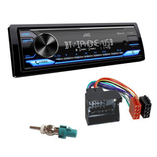 Autorádio PEUGEOT Partner 2008-2018 JVC KD-X382BT Bluetooth s instalační sadou