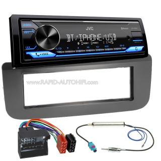 Autorádio ŠKODA Fabia II. Roomster JVC KD-X382BT Bluetooth s instalační sadou