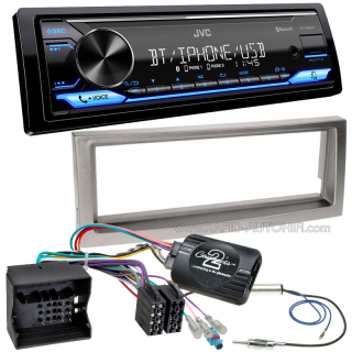 Autorádio CITROEN C5 2005-2007 JVC KD-X382BT Bluetooth s instalační sadou a ovládáním volantu 