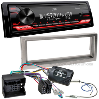 Autorádio PEUGEOT 407 JVC KD-X282BT Bluetooth s instalační sadou a ovládáním volantu