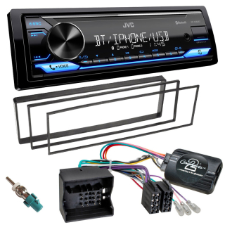Autorádio PEUGEOT 307 2005-2008 JVC KD-X382BT Bluetooth s instalační sadou a ovládáním volantu