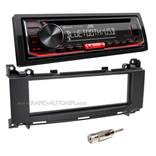 Autorádio MERCEDES A W169 2004-2012 JVC KD-T702BT Bluetooth s instalační sadou