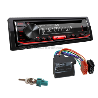 Autorádio CITROEN Berlingo 2008-2018 JVC KD-T702BT Bluetooth s instalační sadou