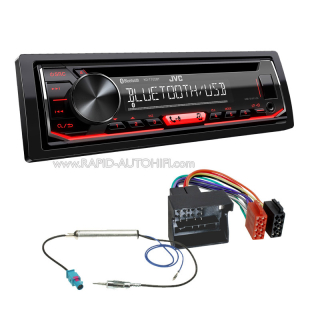 Autorádio ŠKODA FABIA III. JVC KD-T702BT Bluetooth s instalační sadou