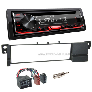 Autorádio BMW E46 1998-2003 JVC KD-T702BT Bluetooth s instalační sadou