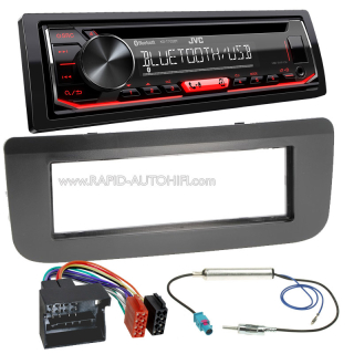 Autorádio ŠKODA Fabia II. Roomster JVC KD-T702BT Bluetooth s instalační sadou