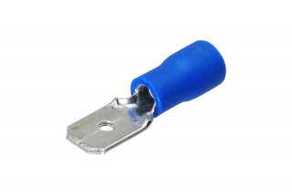 Reproduktorový konektor Faston samec 2.5 qmm rozteč 6.3 mm