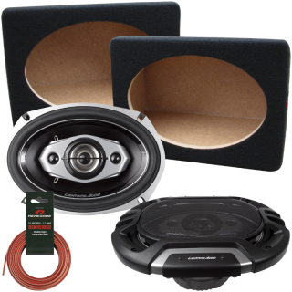 Reproduktory Lightning Audio LA-1694 s Boxy Oválné 15 x 23 cm Univerzální Montážní Sada